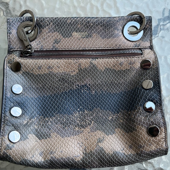 NEW! $180 Hammitt Los Angeles Snakeskin Print Crossbody Bag **Missing Strap** - Picture 1 of 9